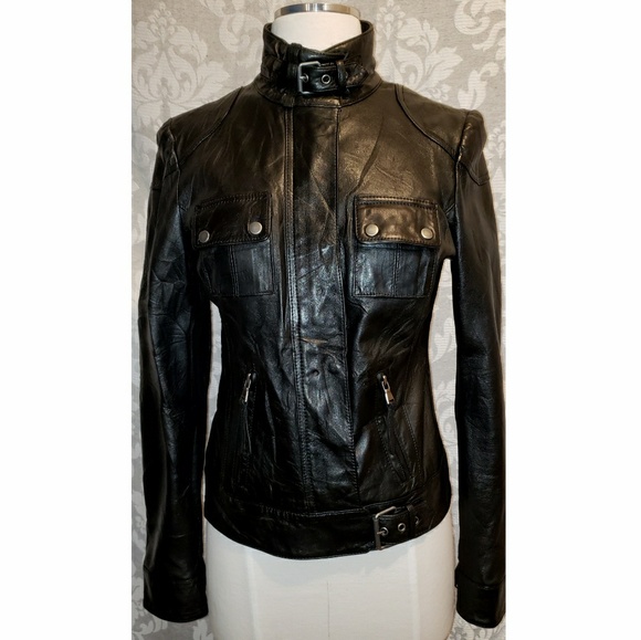 Gianni Bini Jackets & Blazers - Gianni Bini black leather moto jacket